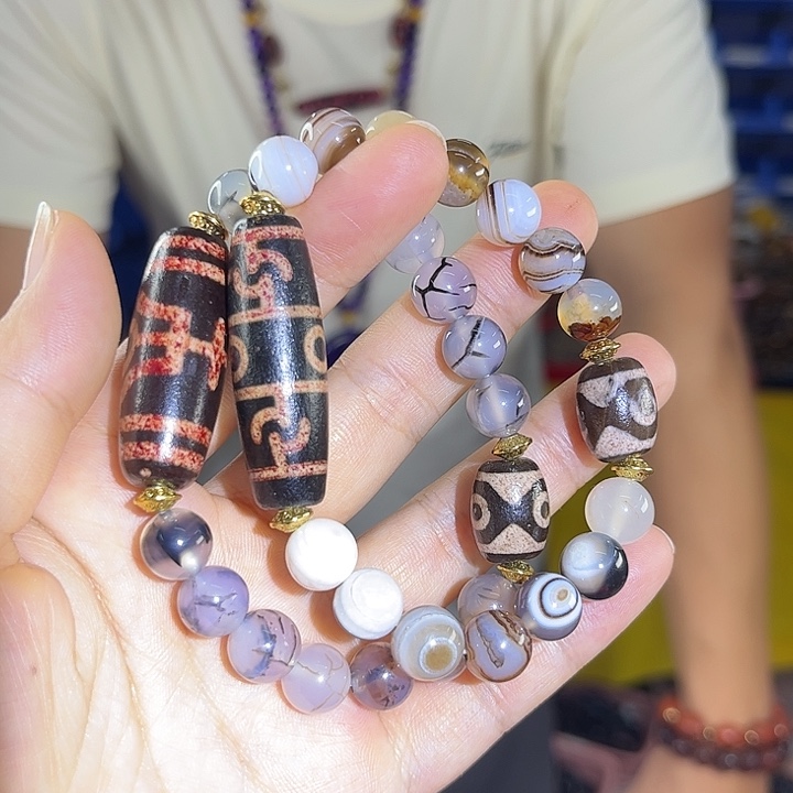 手饰玛瑙未镶嵌T15地龙丹手串发其一