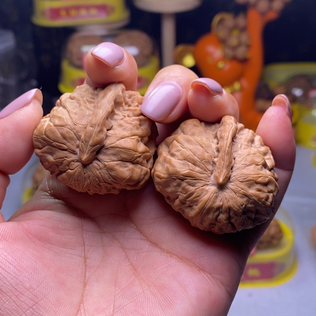 把件文玩核桃04蛤蟆头一根筋39尺