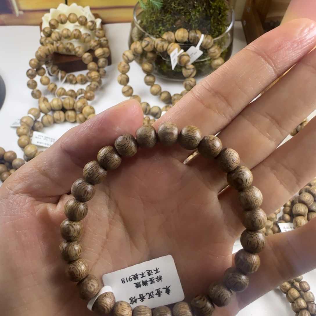 手串沉香柬埔寨苹果珠单圈