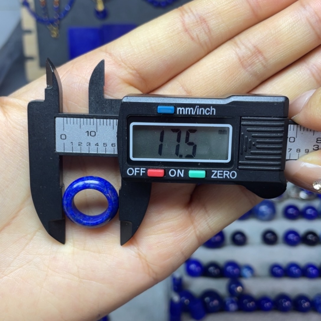 青金石10mm内径指环未镶嵌