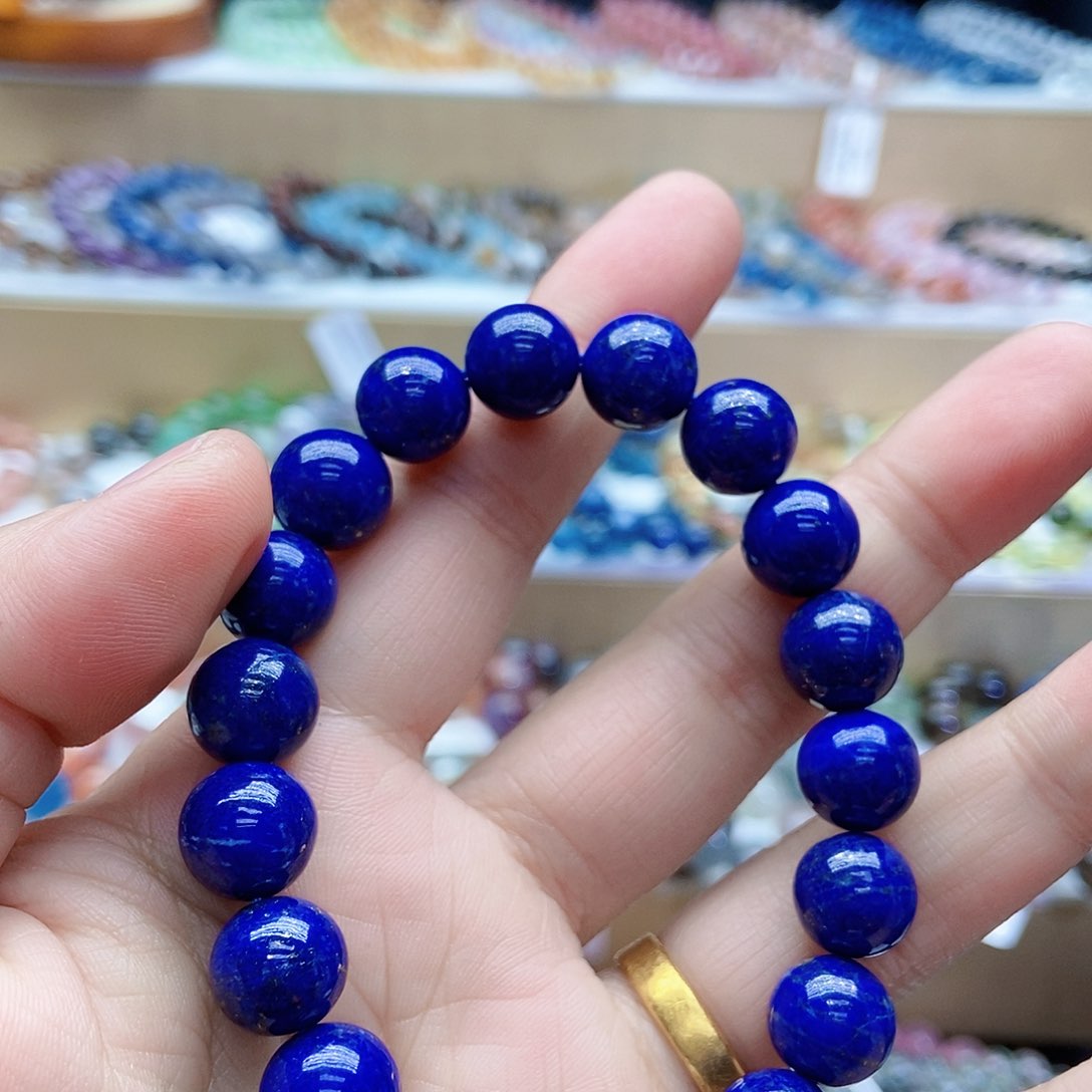 水晶手串未镶嵌?***?青金石