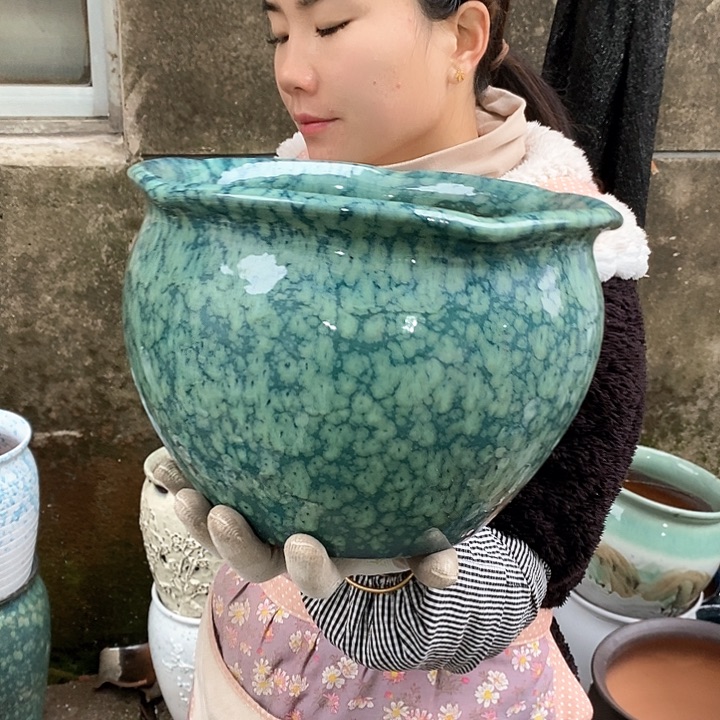 紫砂花盆正品口25高18