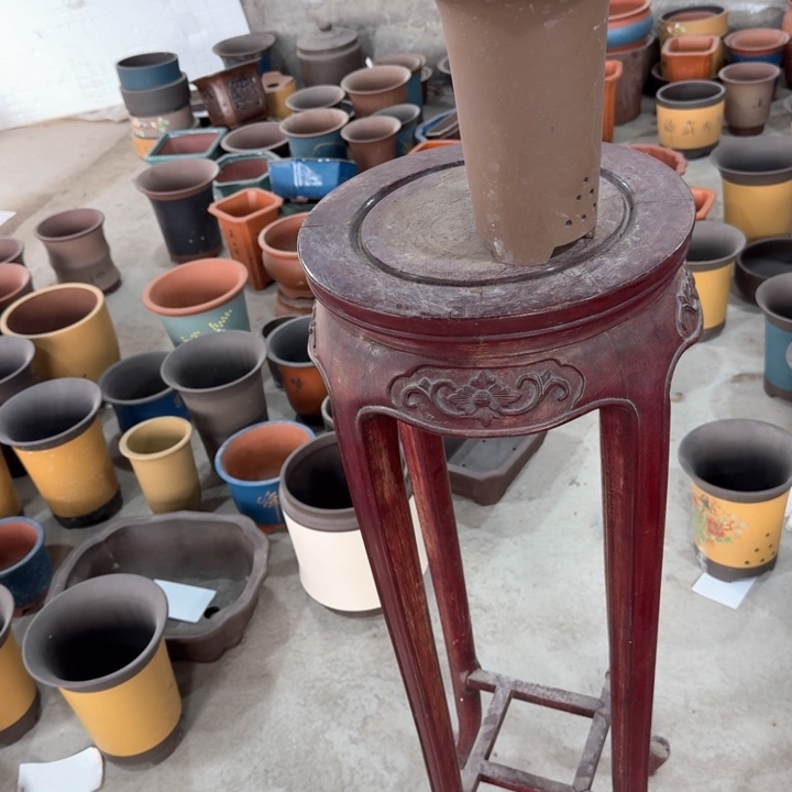 紫砂紫砂花盆15*20