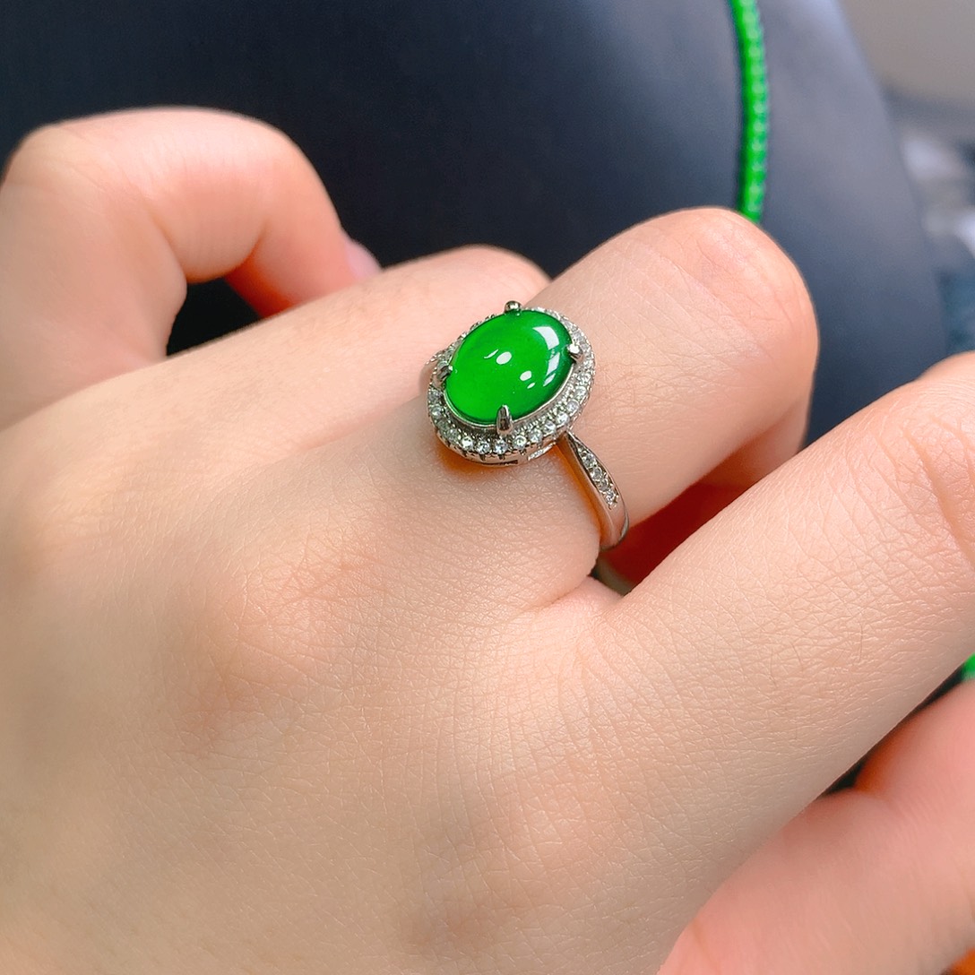 翡翠未镶嵌吊坠(不含链)戒指