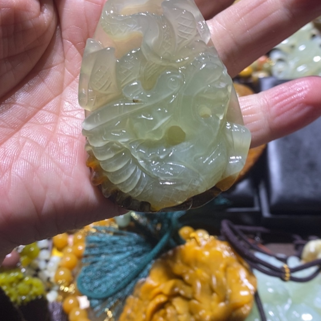 【闪购商品】岫玉毛衣链未镶嵌