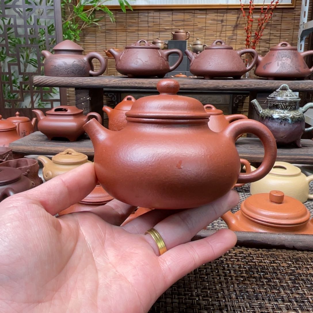 紫砂茶壶宜兴原矿紫砂手工制200全