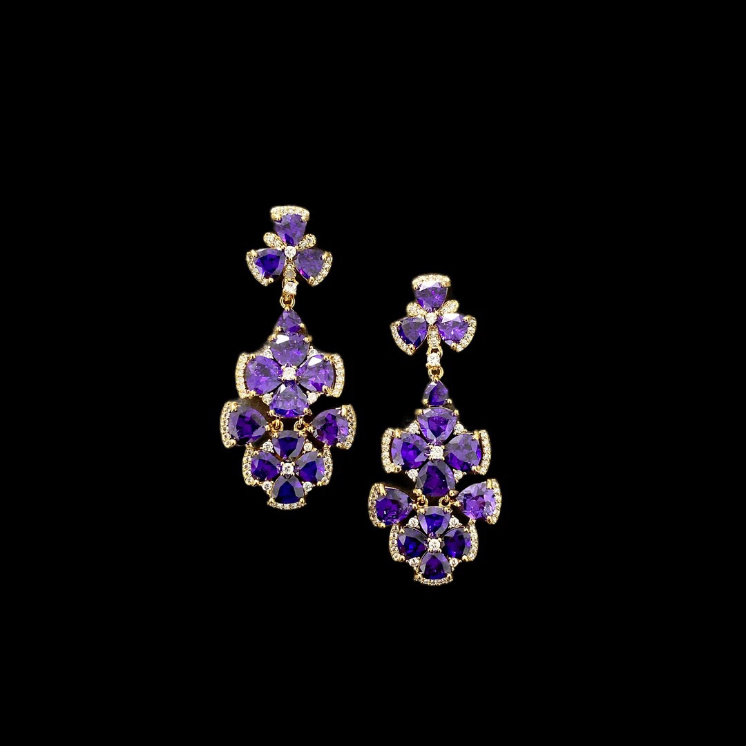 铜合金耳饰 F1271时尚手作耳钉孤品