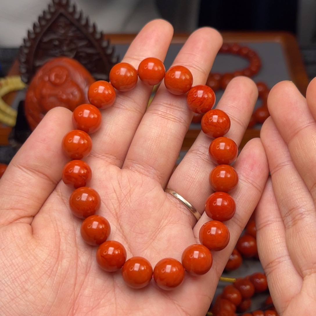 南红玛瑙配饰卡11尺寸未镶嵌