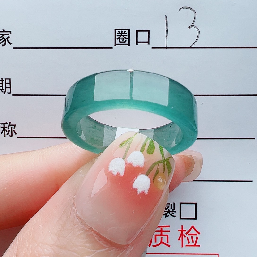 翡翠戒指未镶嵌翡翠翡翠