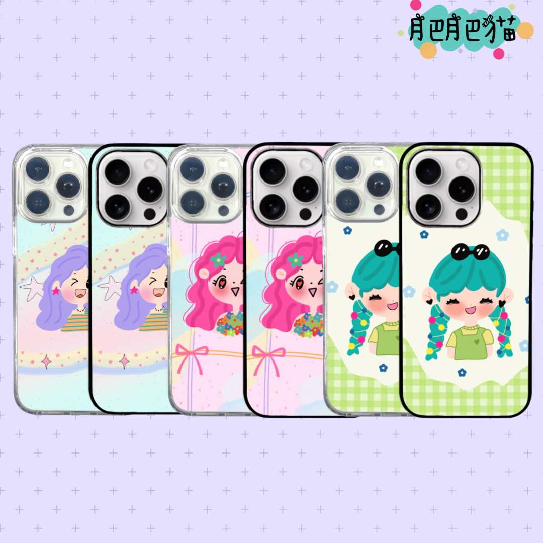 MINICASE | 多巴胺女孩创意手机壳适用苹果iphone16/15/14/13系列