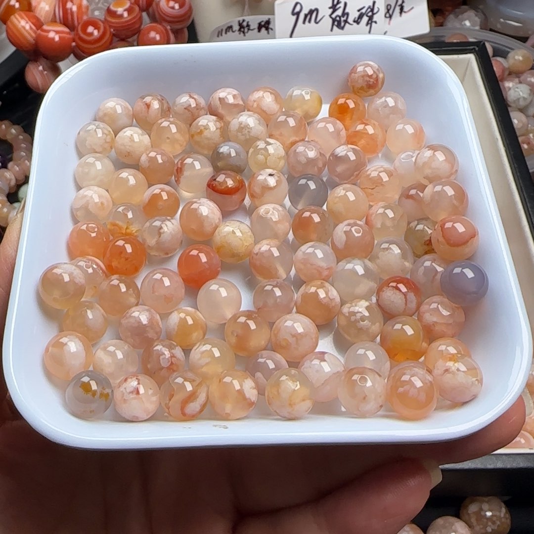 未镶嵌玛瑙/玉髓珠宝半成品