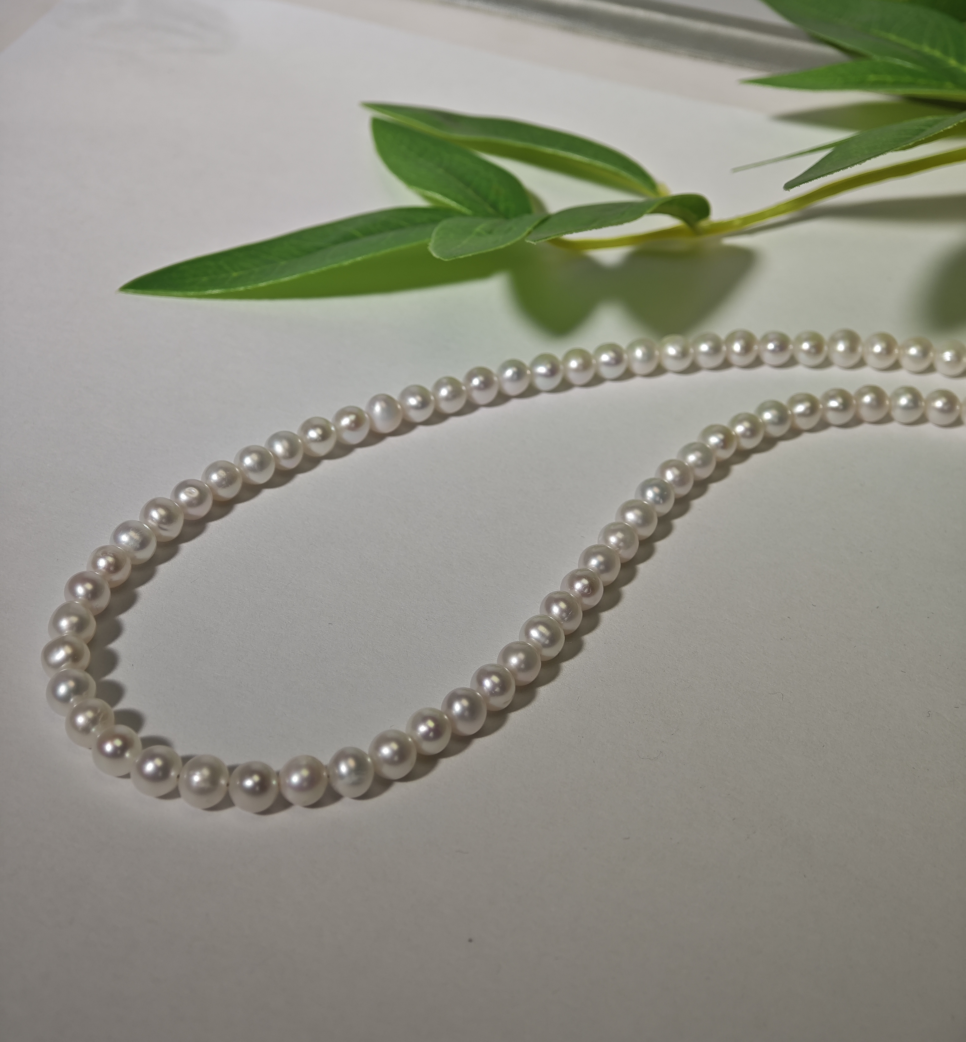 “女王”天然珍珠天然淡水珍珠项链5-5.5mm