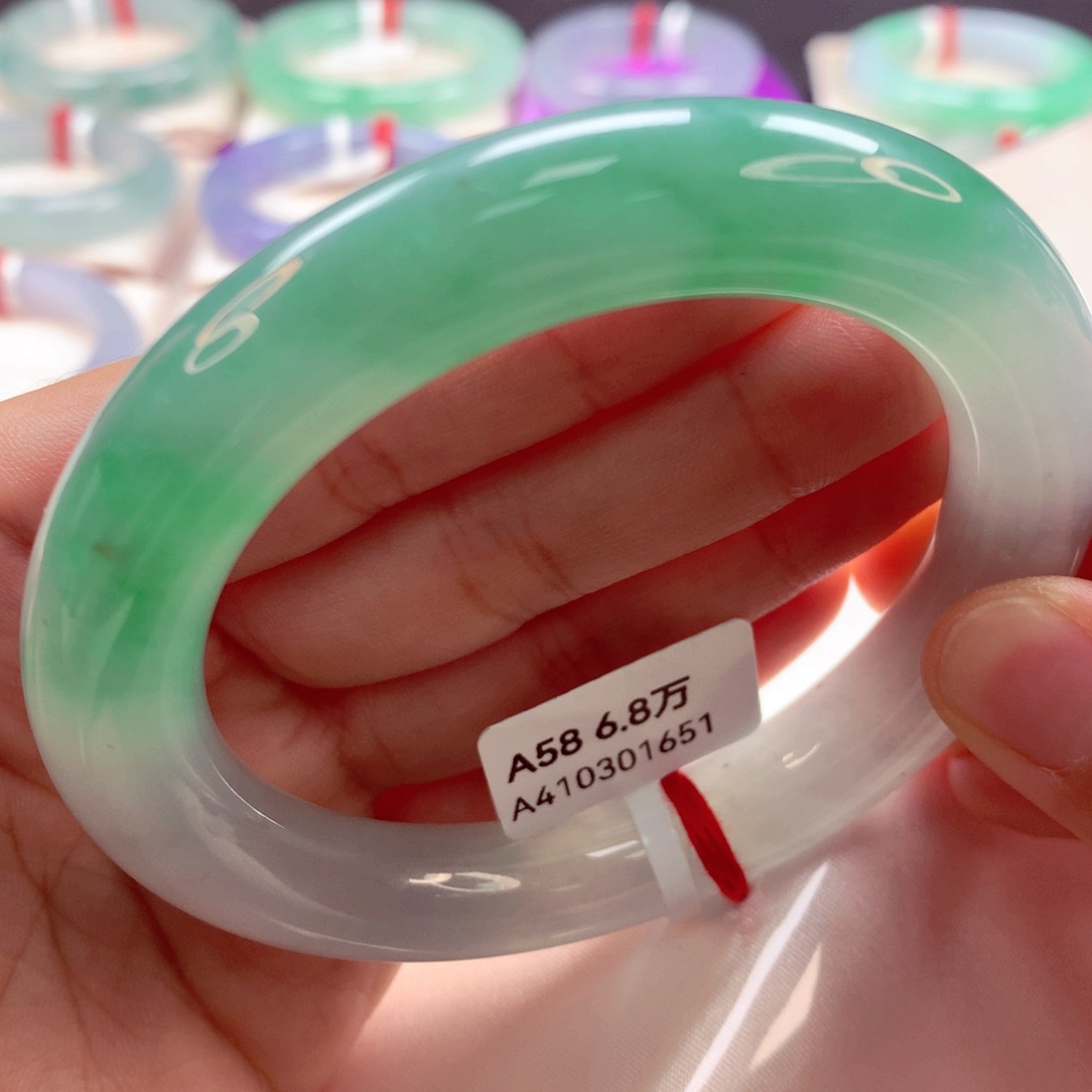 翡翠手镯未镶嵌105翡翠手镯99