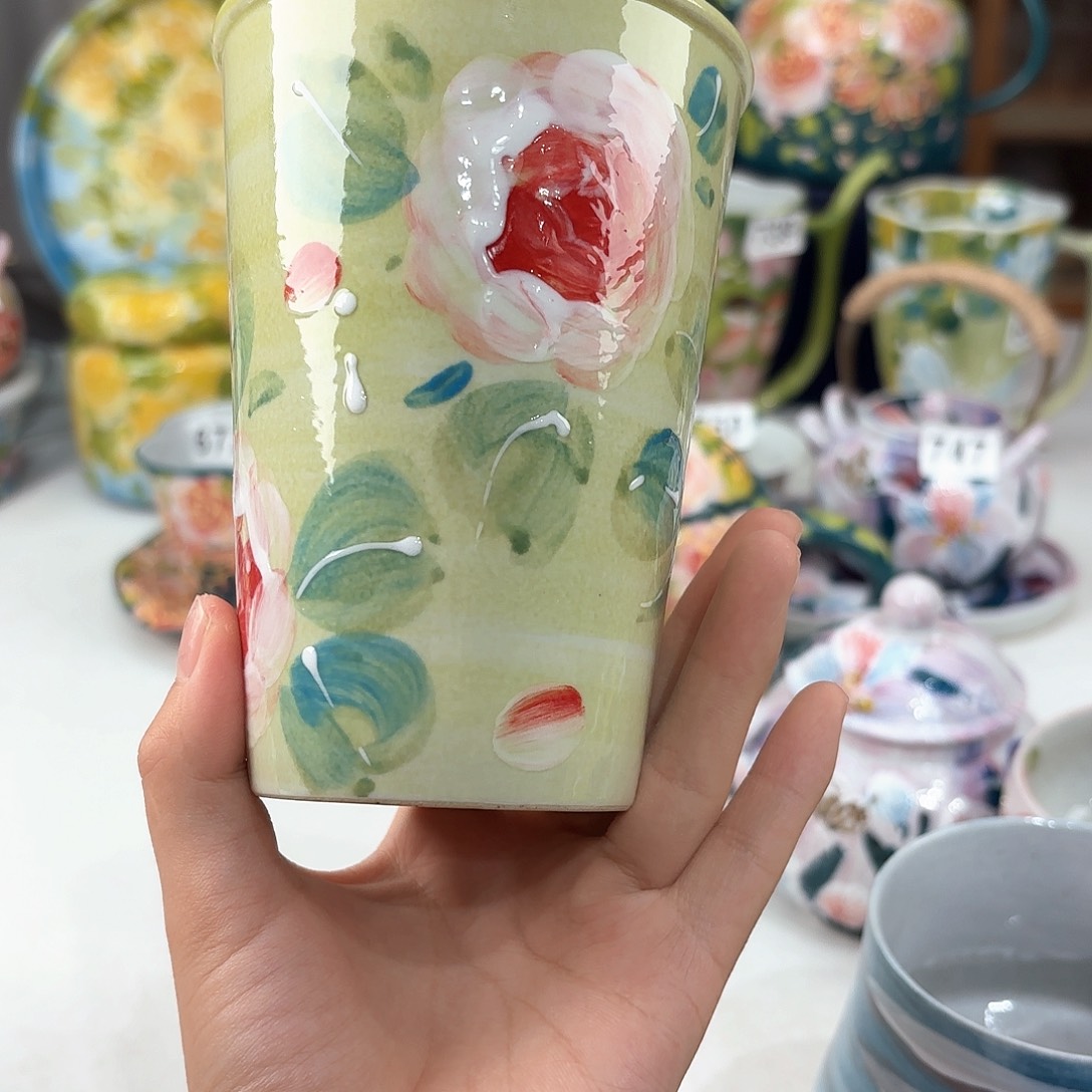 景德镇手绘高温釉下彩陶瓷茶具