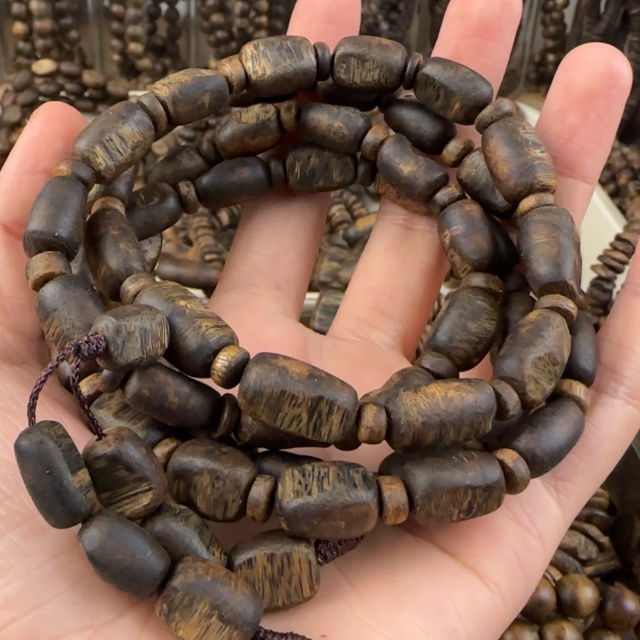 【闪购商品】沉香手串襯*籲奇楠手串34.6克