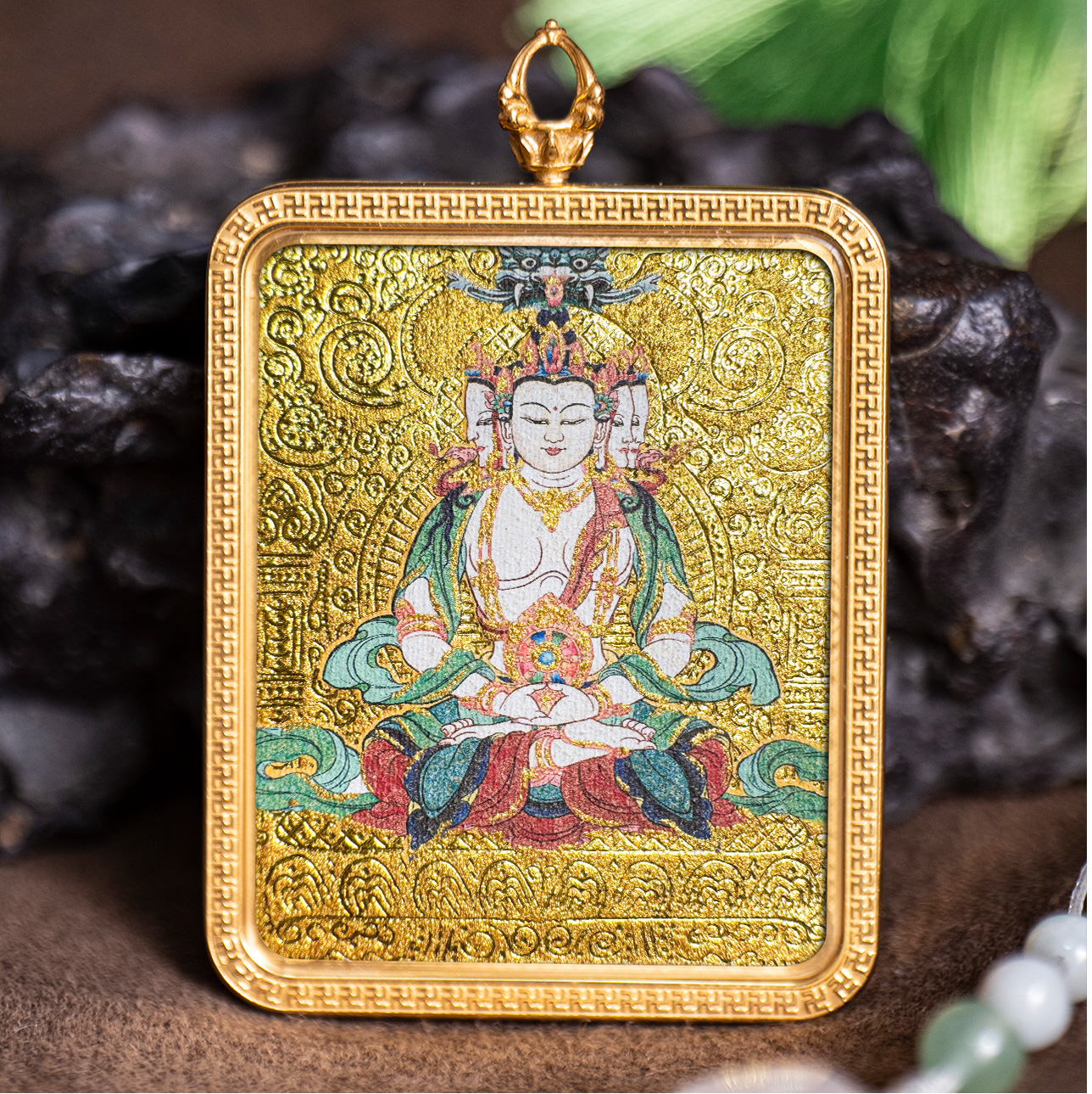 【07-X】大日如来【羊】【猴】【慈悲】【光明】【力量】唐卡吊坠 生肖唐卡 