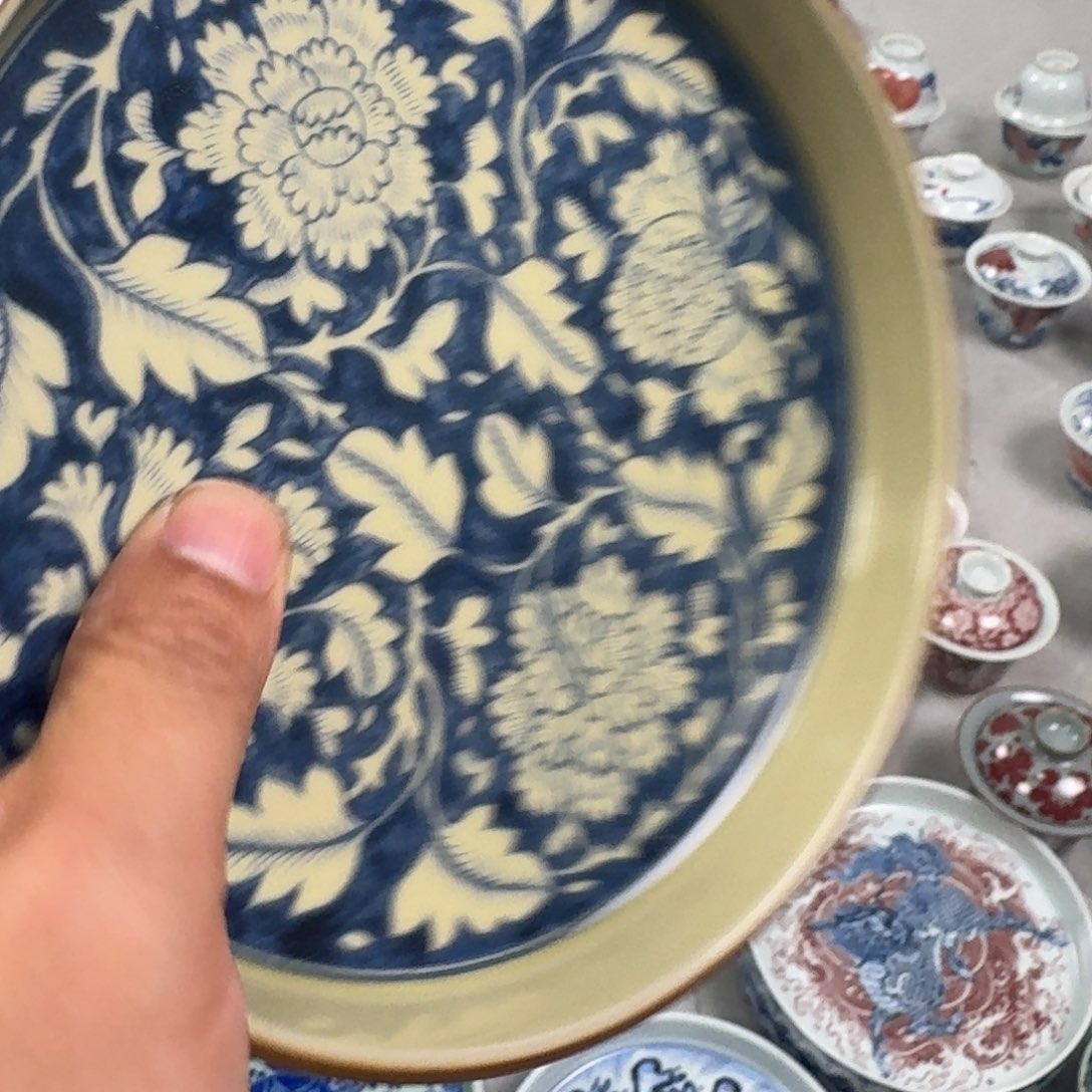 杯二号釉国色天香大壶承微瑕