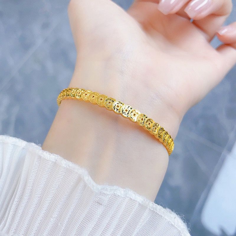 铜合金手镯 爆闪款钱多多手镯