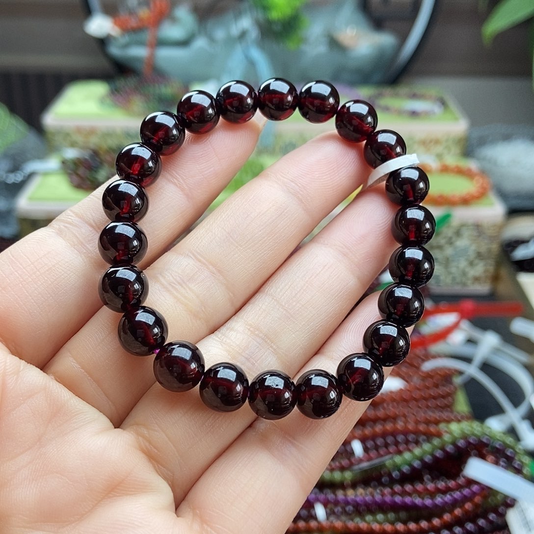 未镶嵌石榴石手串手串8.5