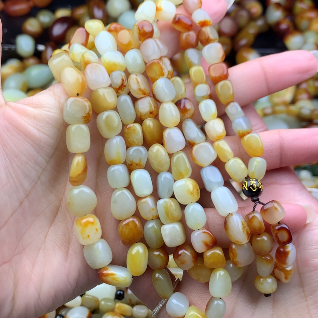 真***心和田玉未镶嵌手链