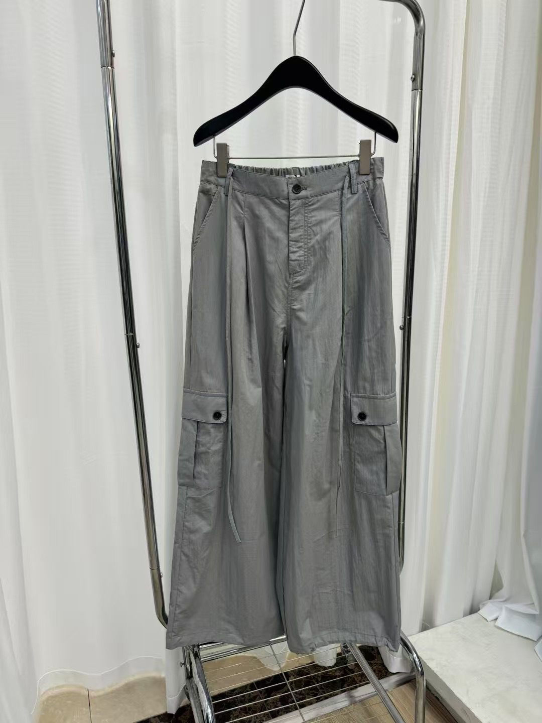 6125抽绳半松紧腰工装裤