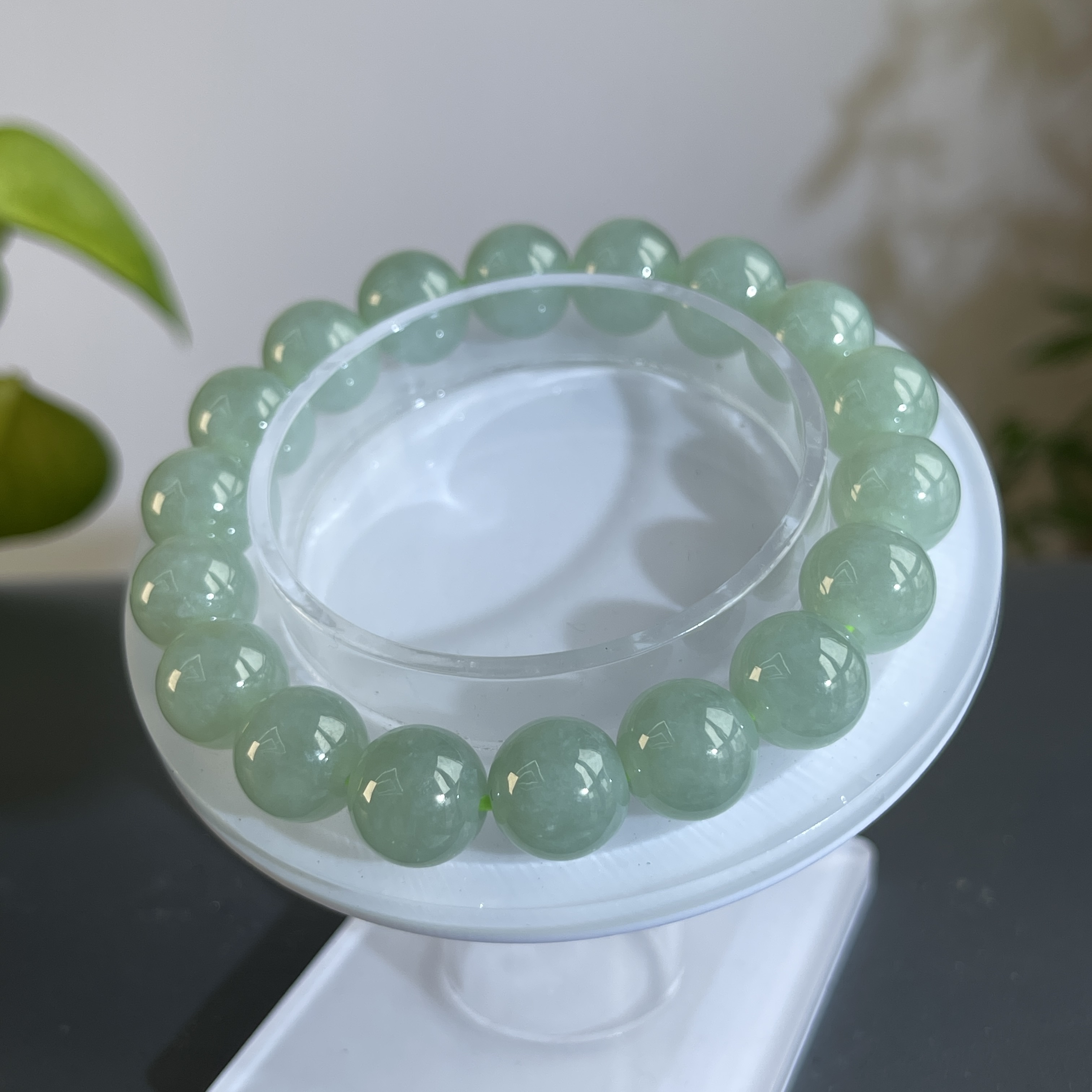 JTA21-205    天然翡翠缅甸A货 翡翠手串