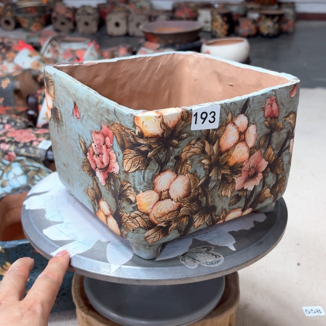 木***心紫砂花盆陶瓷多肉花盆精品