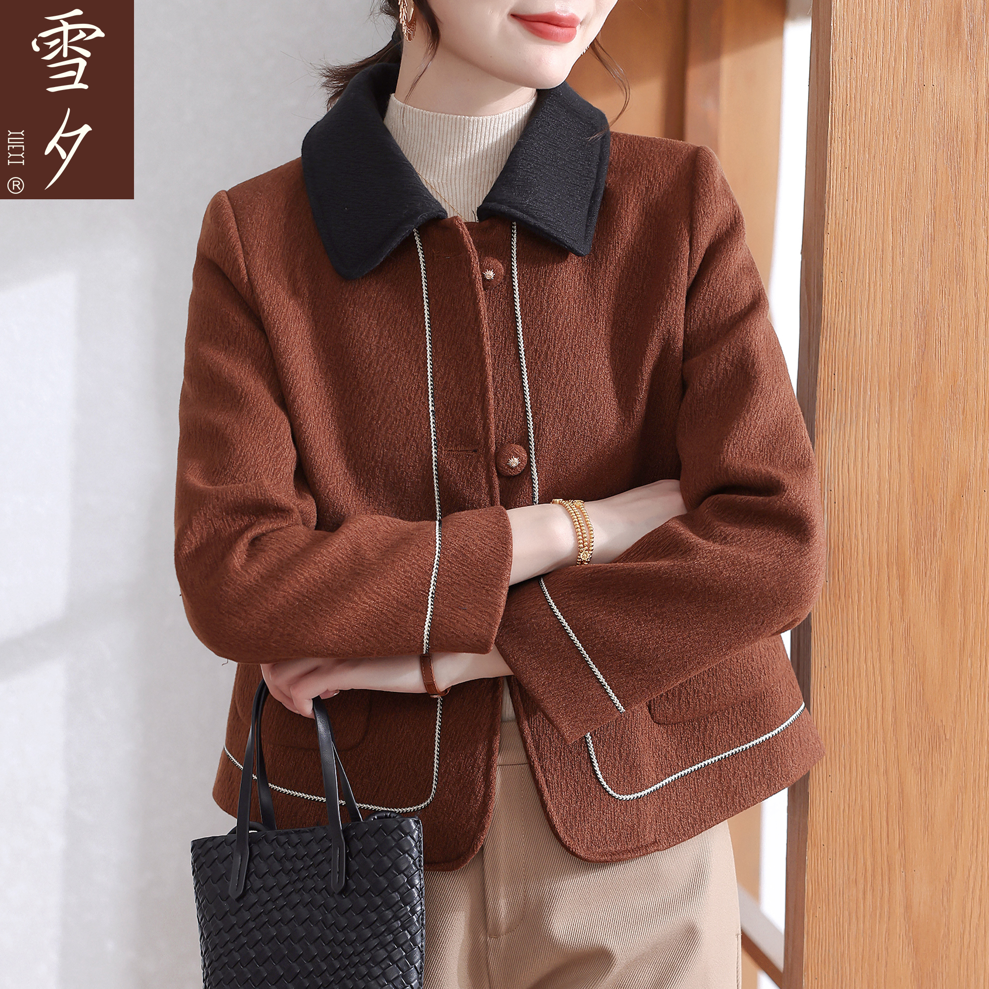 妈妈秋装小香风外套2025新款洋气中老年女装春秋款巨好看长袖上衣