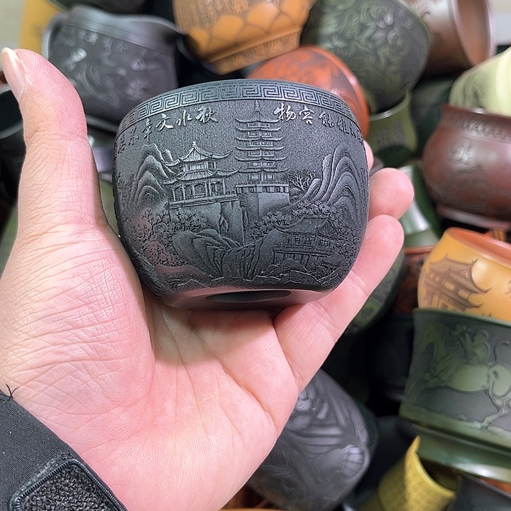 茶杯紫砂全手工紫砂主任杯