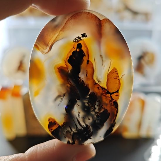 玛瑙/玉髓未镶嵌吊坠(不含链)1号