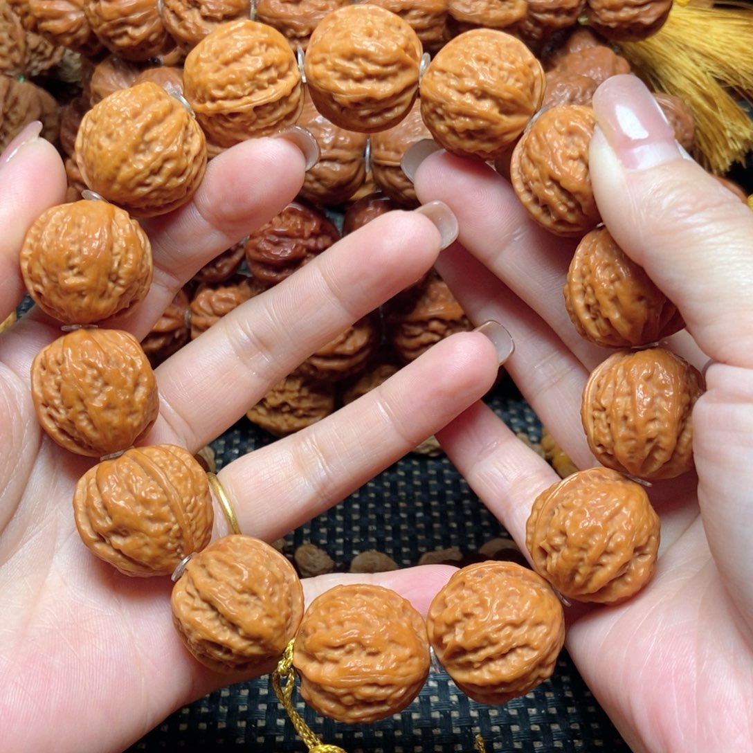 手串文玩核桃荔枝纹手串