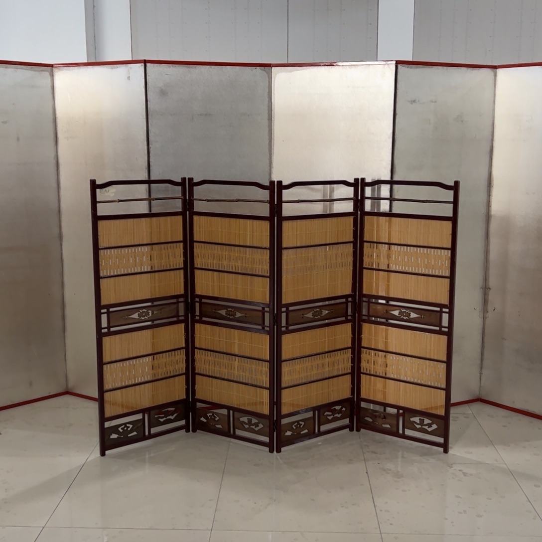 绘画屏风框画茶空间设计