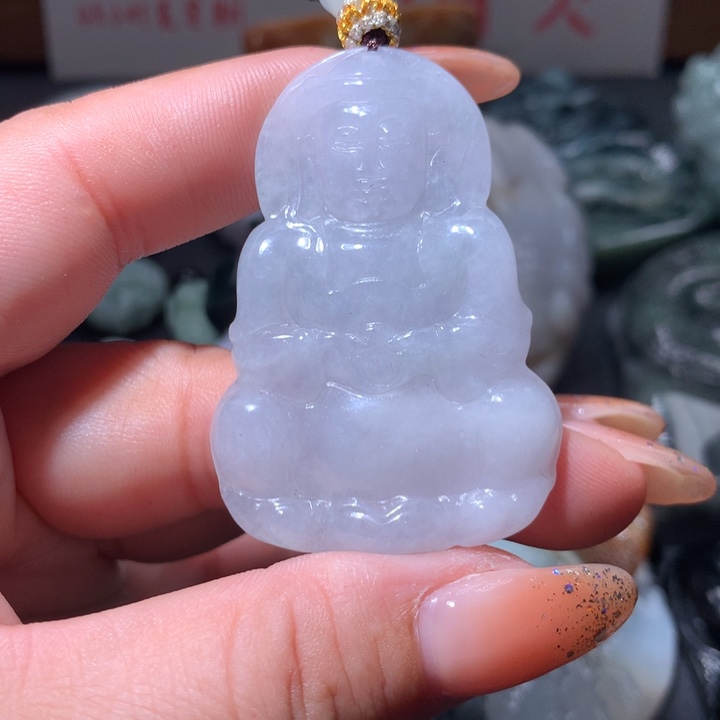 翡翠未镶嵌颈饰保真天然A货翡翠
