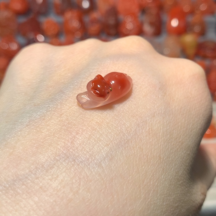 【闪购商品】未镶嵌配饰猫滴溜南红玛瑙