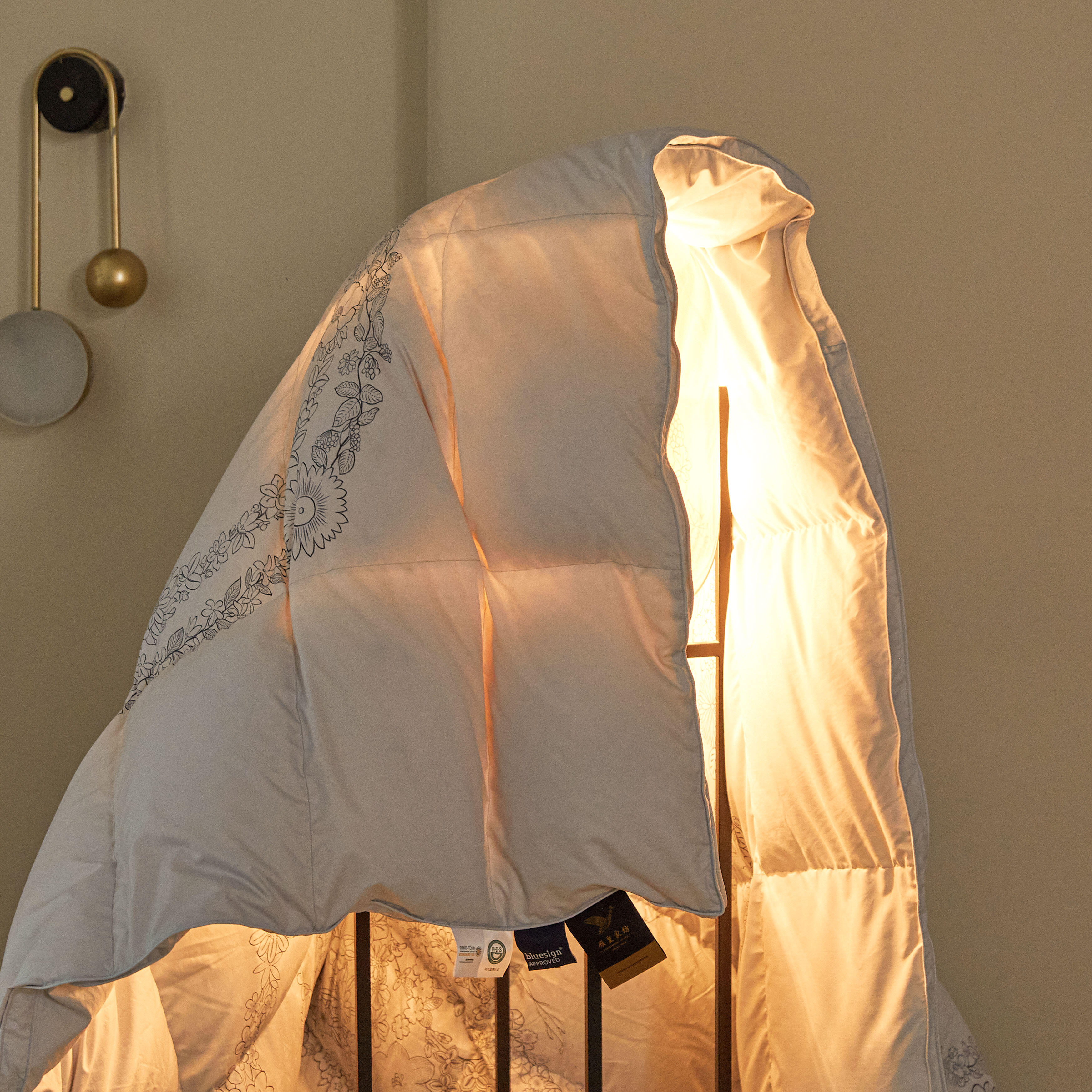 【孤品看图截图】婚庆白鹅绒羽绒被蓬松加厚保暖高档鹅绒冬被子