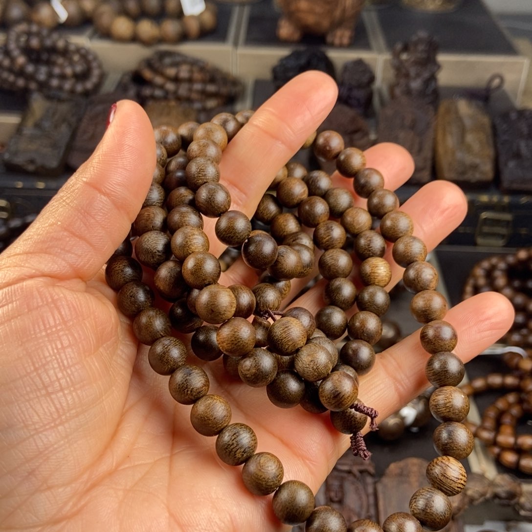 沉香手串顾越南芽庄白棋