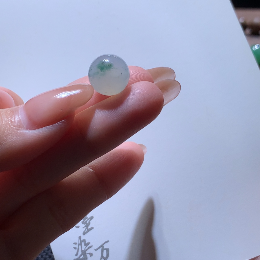 翡翠散珠牛奶底飘绿花卡11