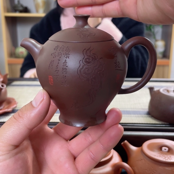 紫砂茶壶怀香格紫泥