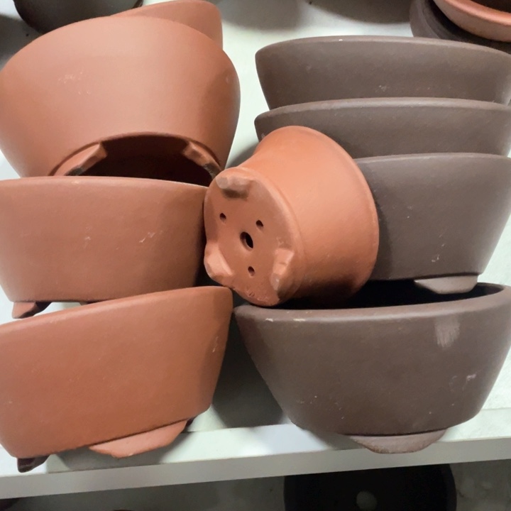 紫砂花盆紫砂花盆口15高7