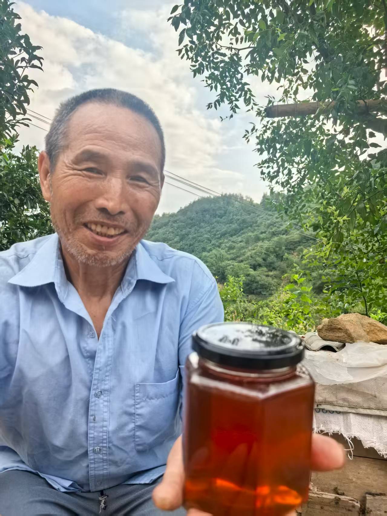 【土蜂蜜】大别山农家深山百花蜜原生态中华成熟封盖土蜂蜜500g