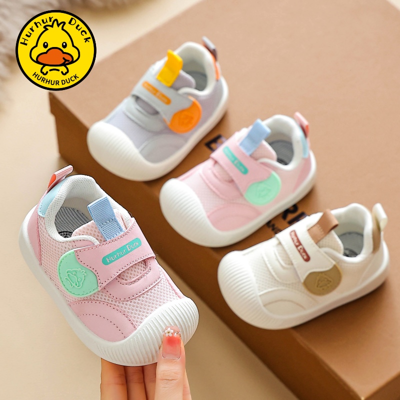 学步鞋男宝宝秋季新款网面透气婴儿鞋子幼儿软底防滑春秋女宝宝鞋