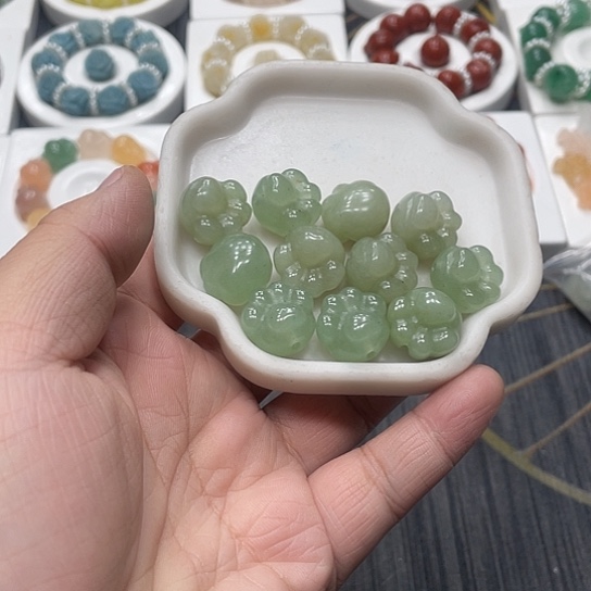 石英质玉（非洲翠）合金时尚大方气质优雅