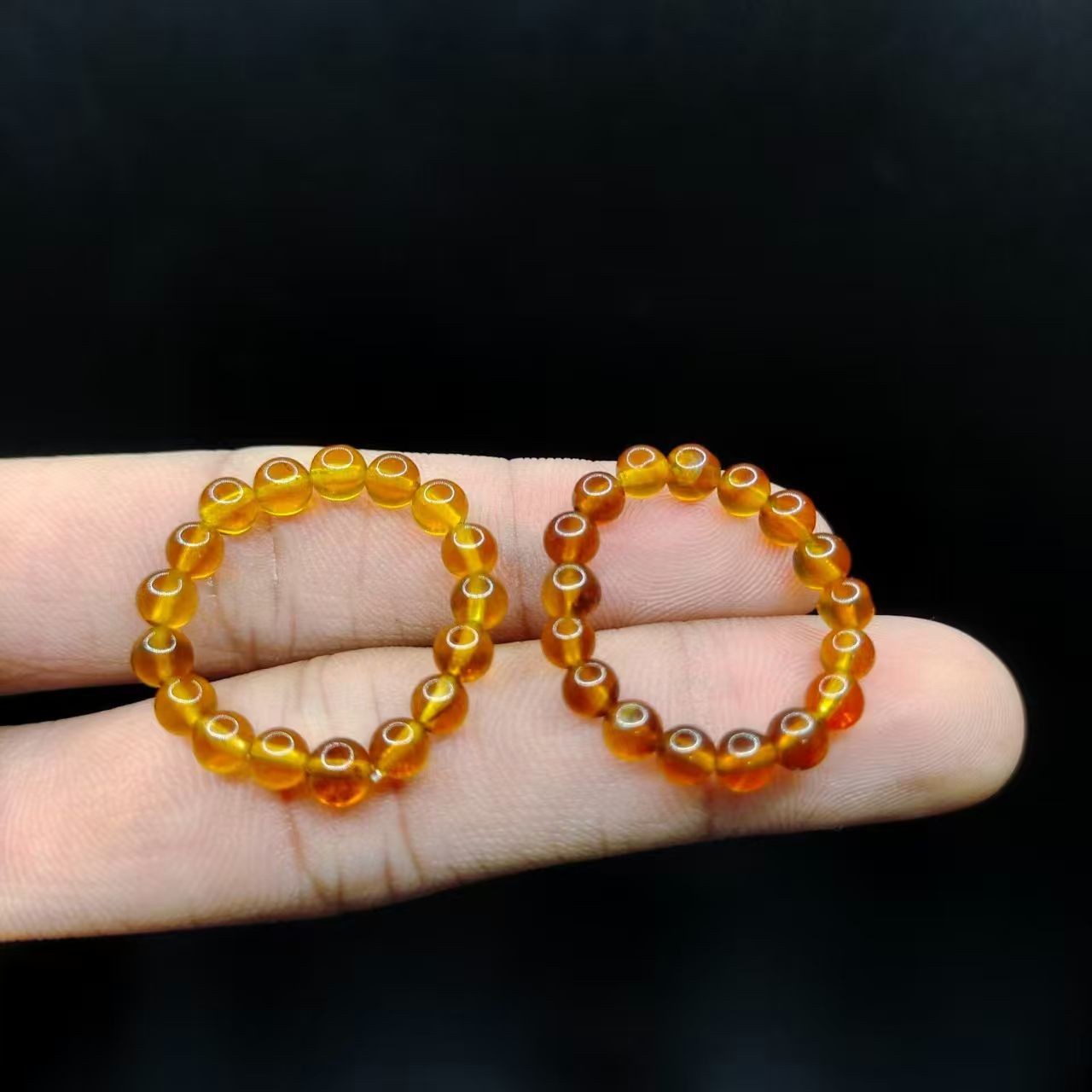 【康康严选】紫罗兰琥珀戒圈HA28【多样性发其一】约4mm+