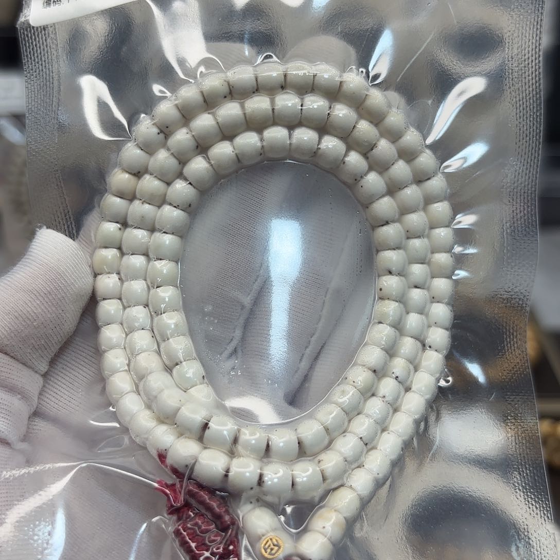 星月菩提吊坠顶尖牛货原白直切6*5数星金标款