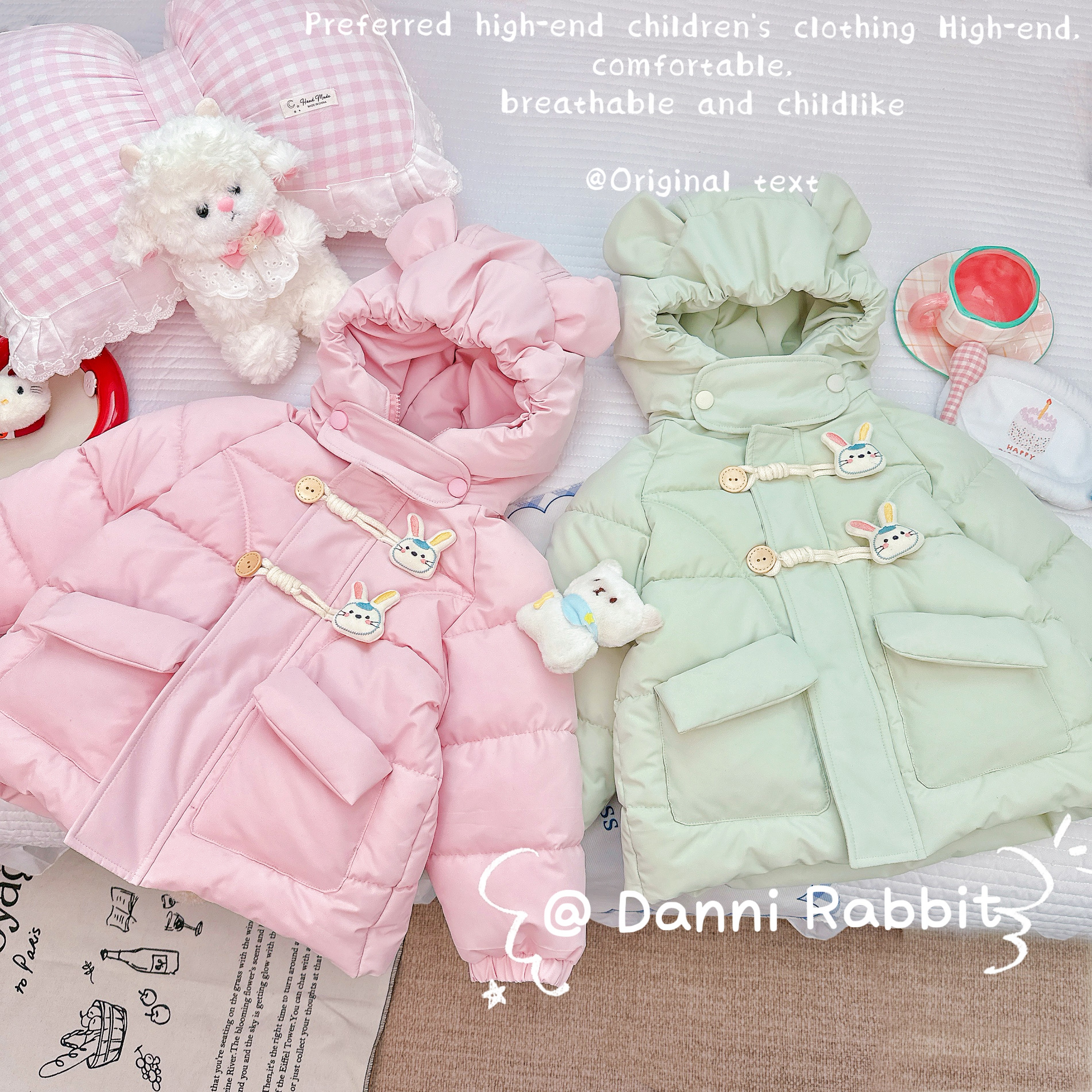 SHE IS RAINBOW【萌呼呼】冬款&卡通童真夹棉女童棉服【X-8401】