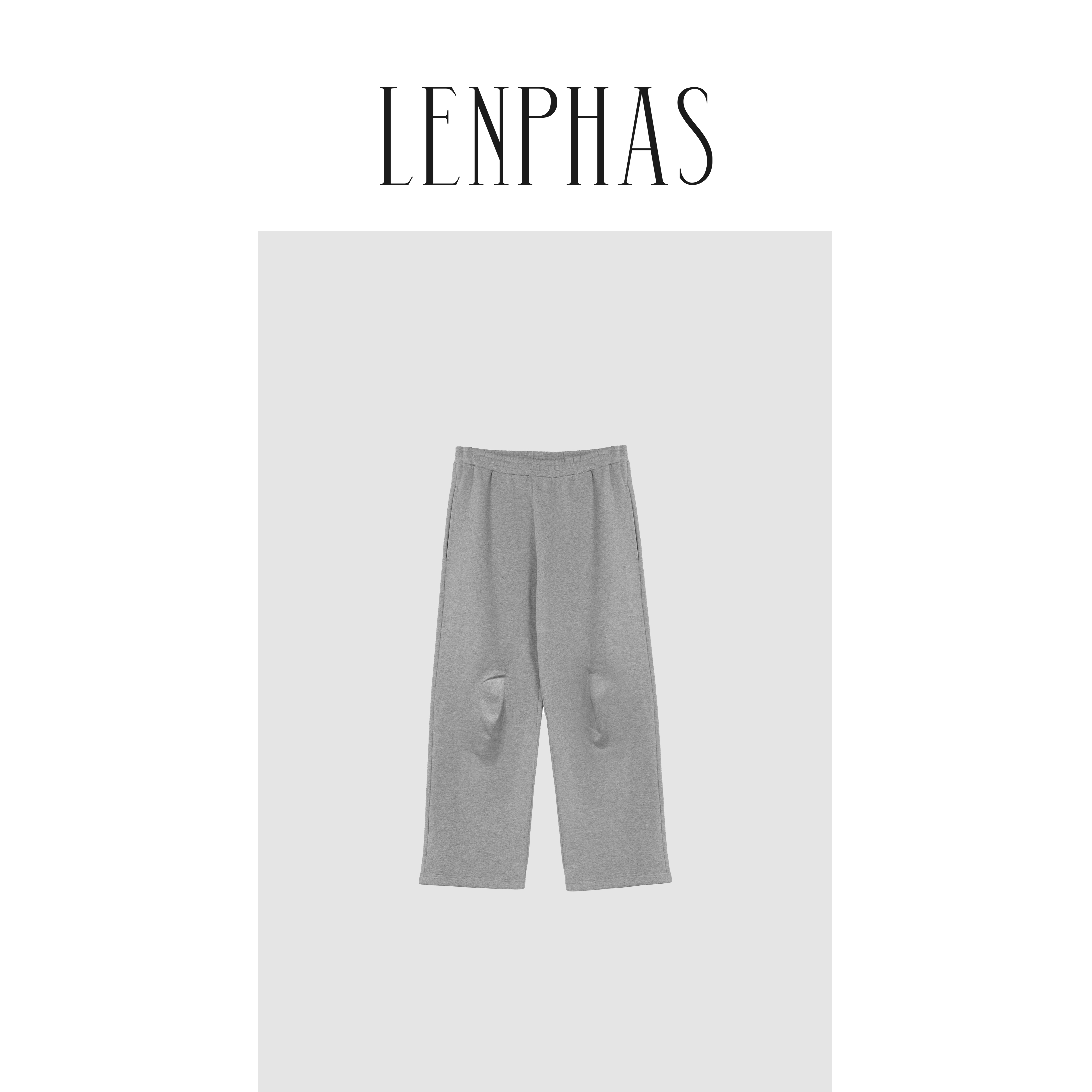 【LENPHAS】松紧腰随性休闲卫裤