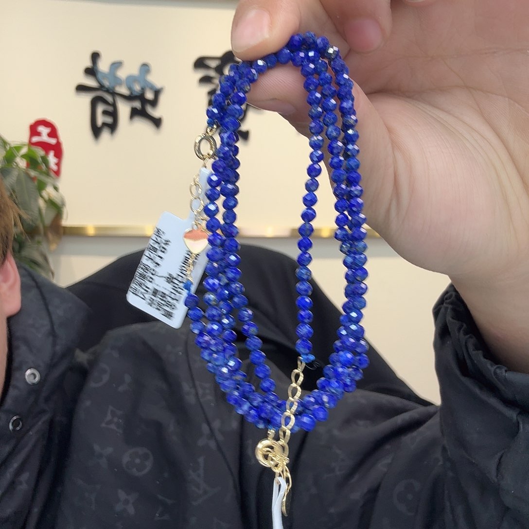 青金石手链未镶嵌多样性发其一684