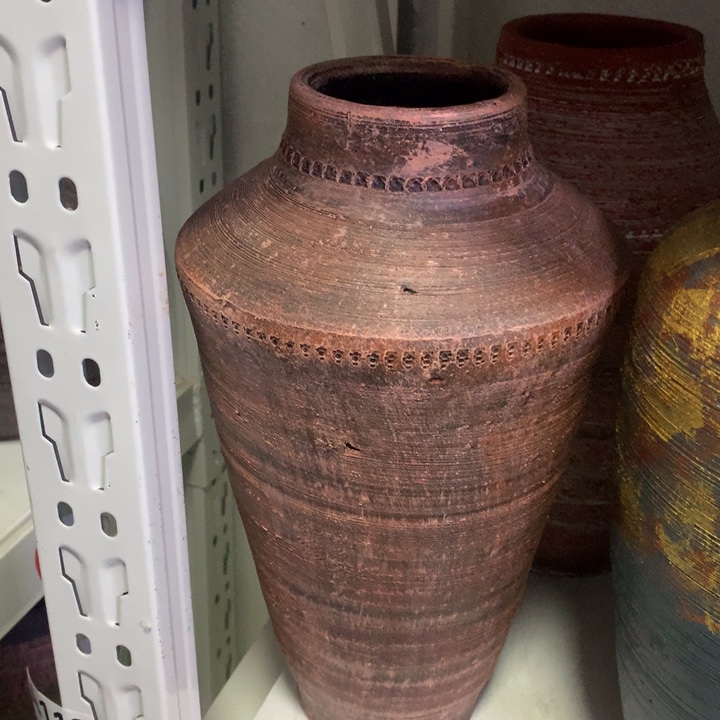 【闪购商品】红陶粗糙盆默认打孔高30口8