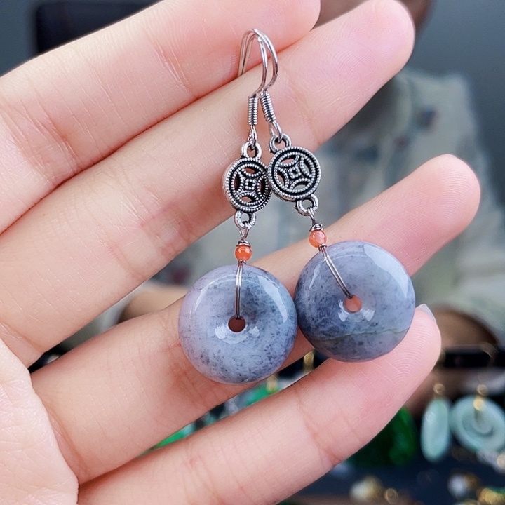 翡翠耳饰未镶嵌饰品