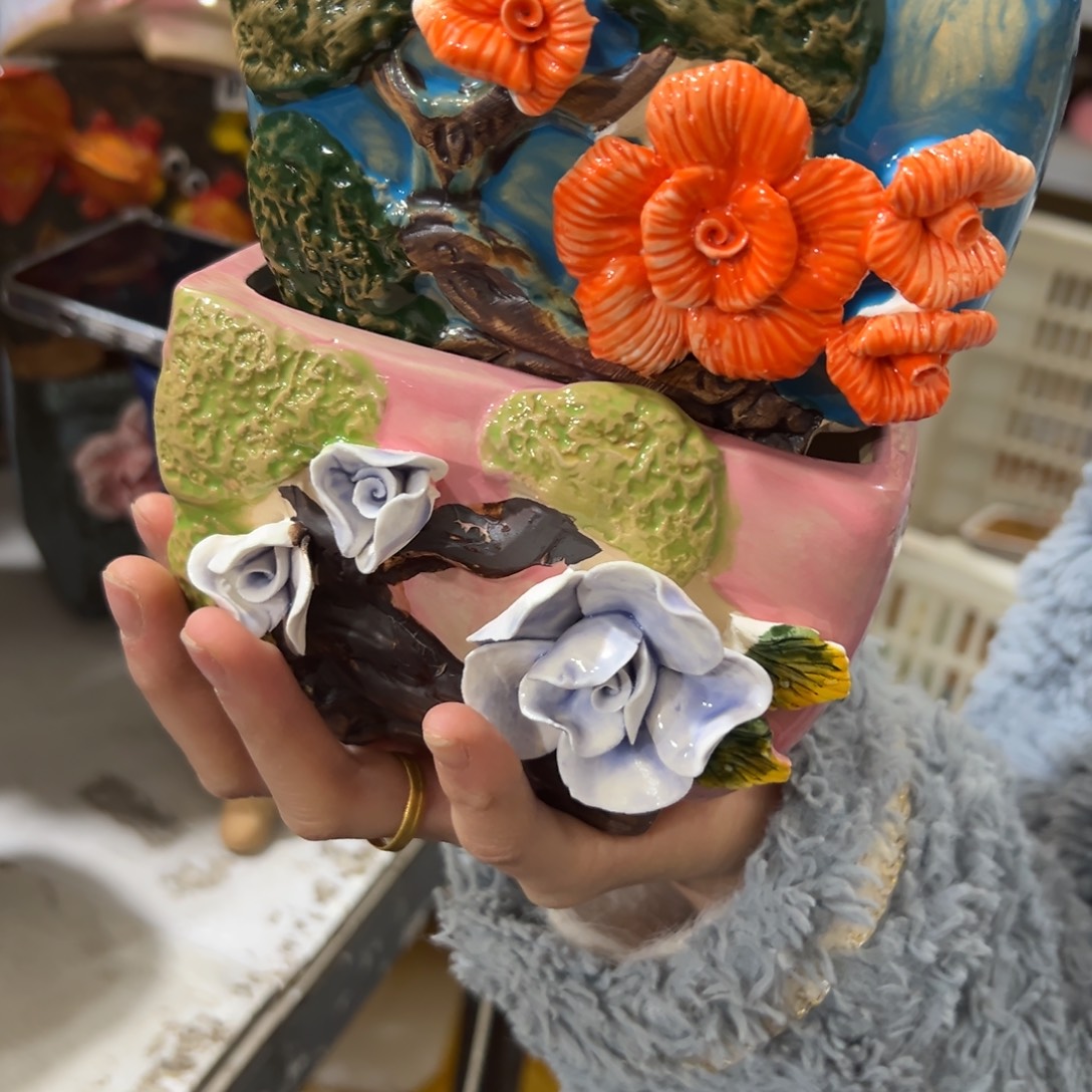 满20米秒退拉黑花盆